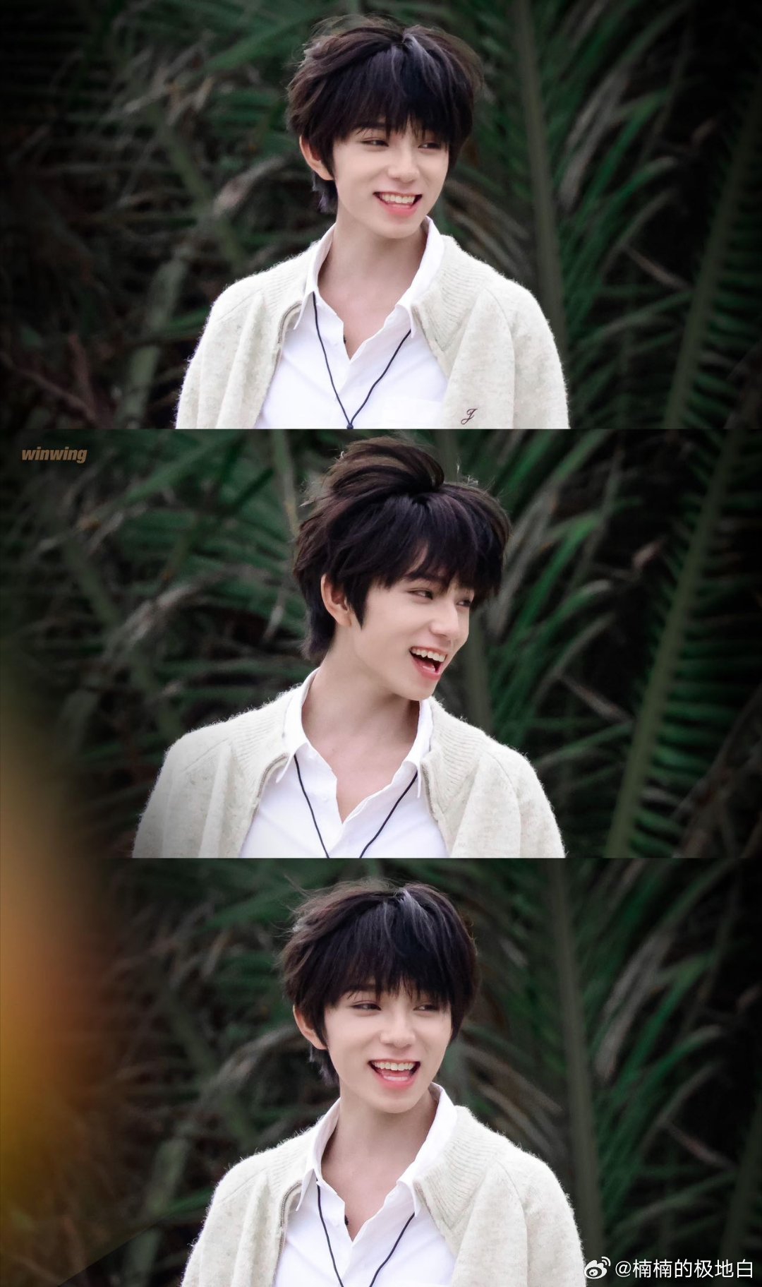 王橹杰下颌线check从雪媚娘软糯感瘦成精致薄片，下颌线愈发清晰锋利！拍戏期间自