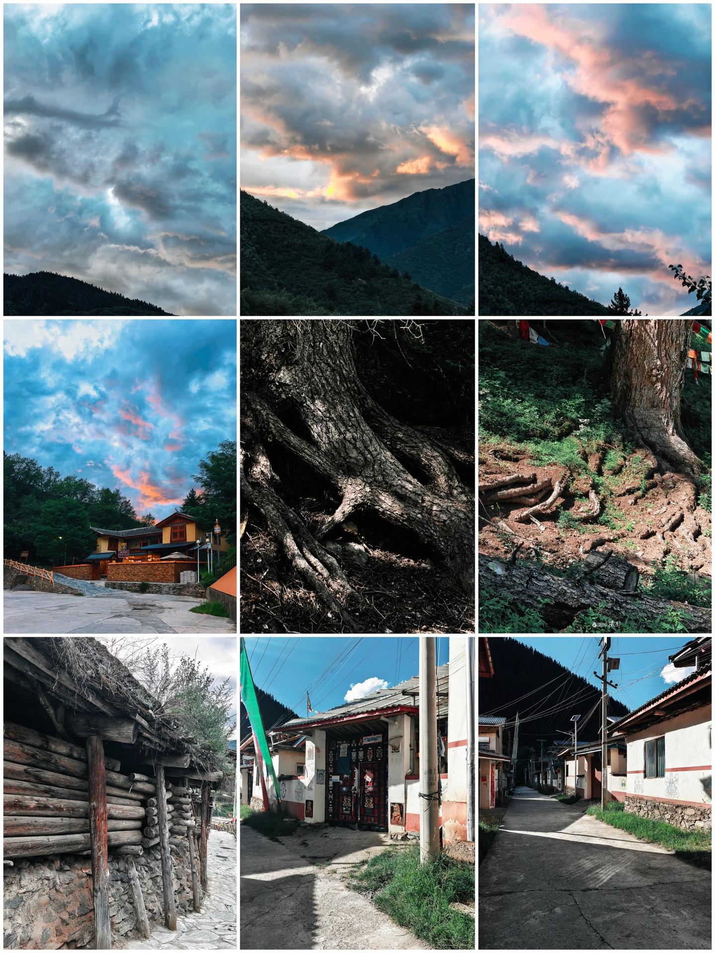 山野灵章。｜高原褶皱间，云、根、屋奏响山野灵魂乐章。云以风为笔、光为色...