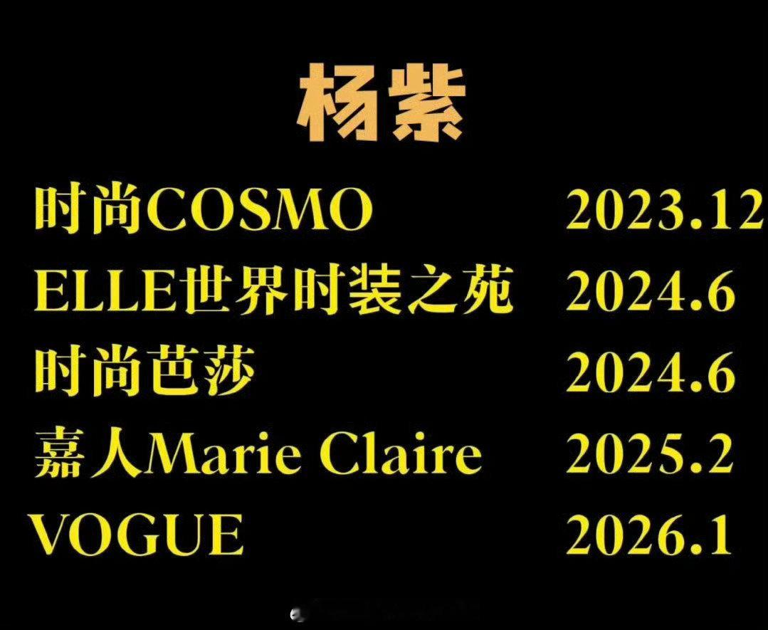 杨紫五大满贯杨紫五大满贯get👏🏻 