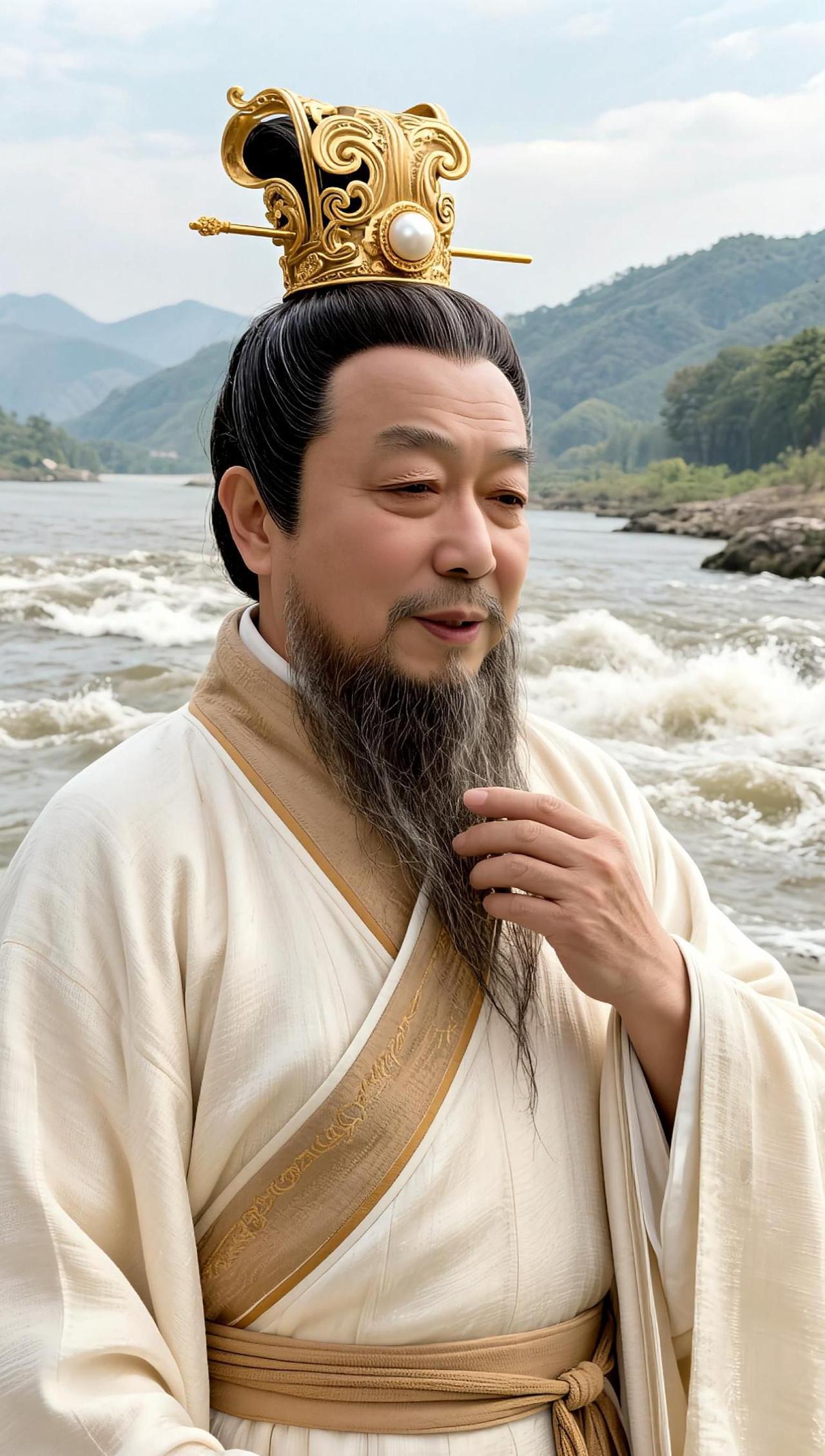 AI帝王气韵写真 抖音ai创作 大江东去千古风流人物 经典典故新解 大禹治水传天