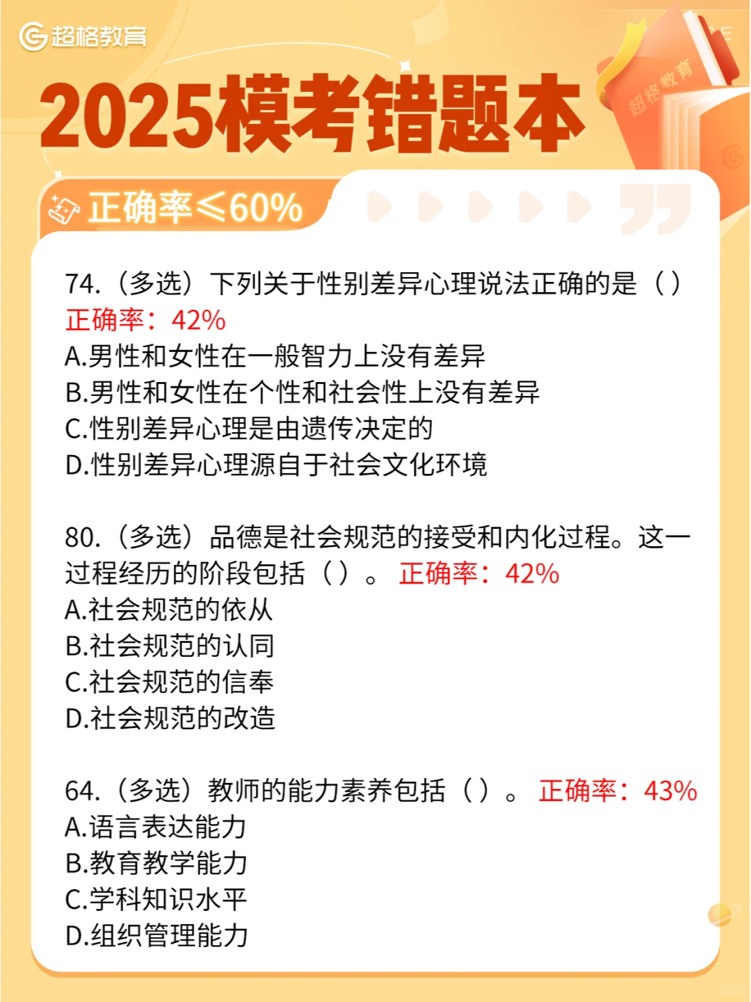 CG错题本 ❗ 建议所有2025考编人都刷一遍