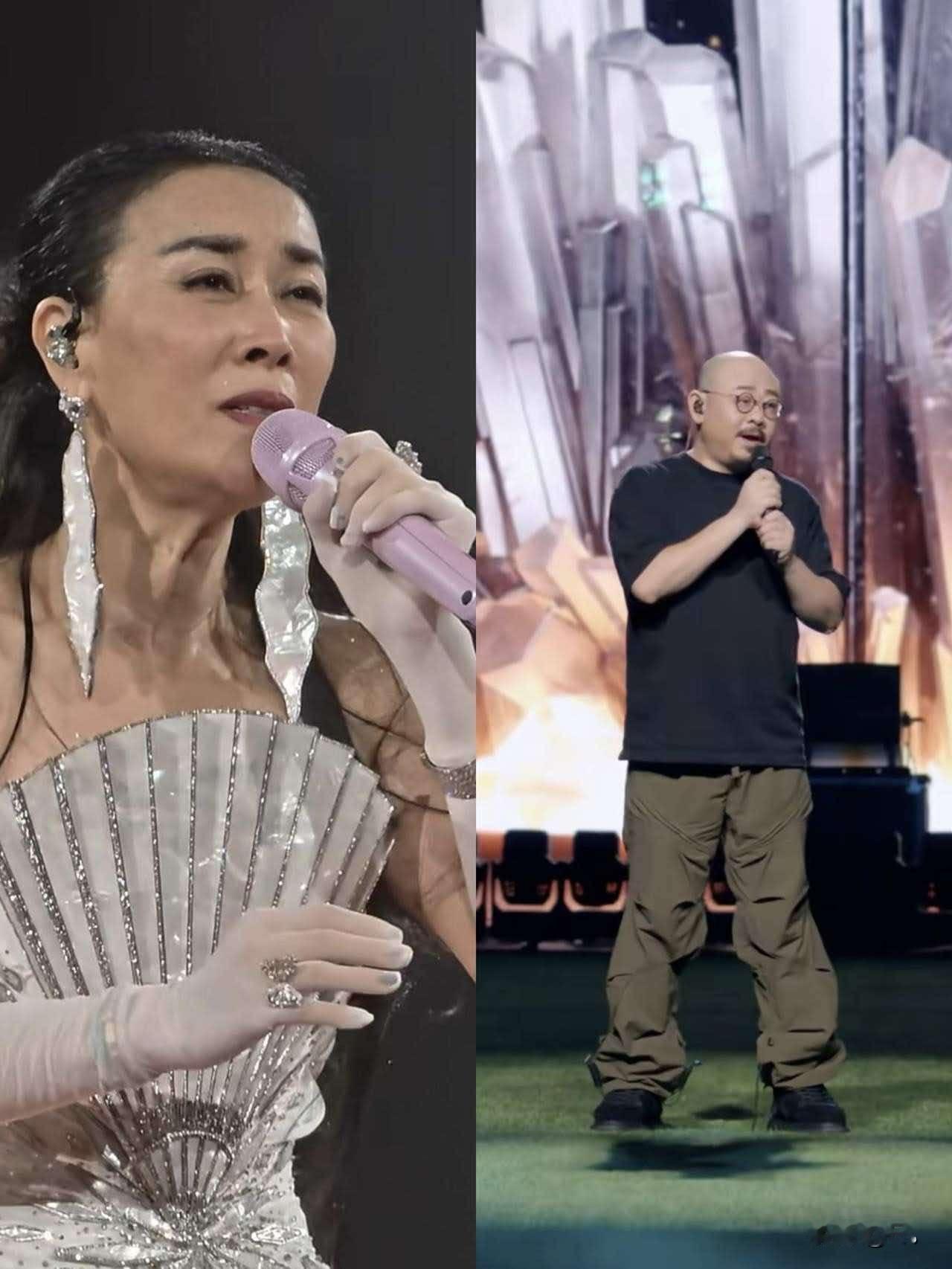 那英这场演唱会，如果非要和刀郎比较，那我只能说，她比刀郎强在了助阵的朋友比较多。