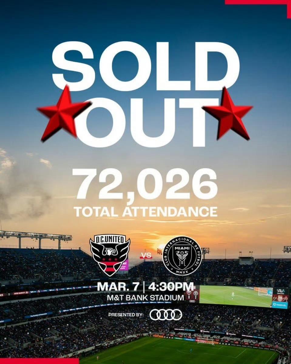 梅西效应，再创历史，
全场72,026名观众，
来看梅西，

3月8日，赛前，作