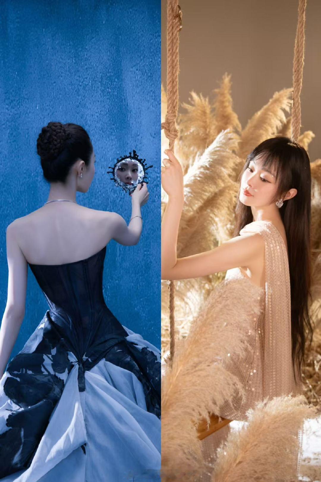 宋轶出发图反差感  宋轶魔女瞬间切换神女   第二套圣光神女，宋轶仿佛穿上了圣洁