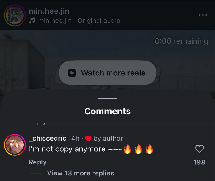 闵熙珍点赞内涵illit评论闵熙珍点赞 闵熙珍点赞内涵illit评论：“I'm 