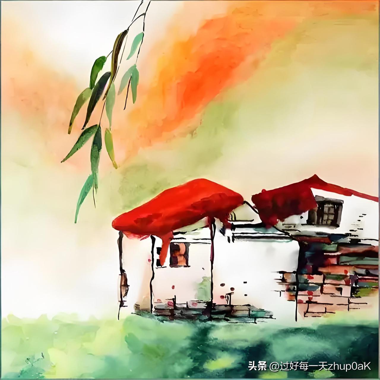 《小廊》
——清·郑燮
小廊茶熟已无烟，
折取寒花瘦可怜。
寂寂柴门秋水阔，
乱