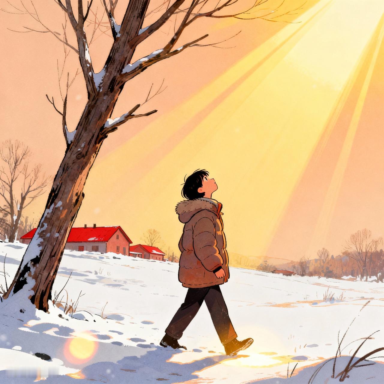 冬日的快乐总是藏在不经意间。清晨，暖水袋的温度驱散了被窝外的寒意，我在心里记下“