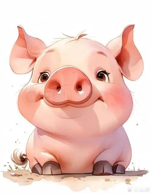 小猪膘肥体壮，看着就喜庆。只是快过年了…… 