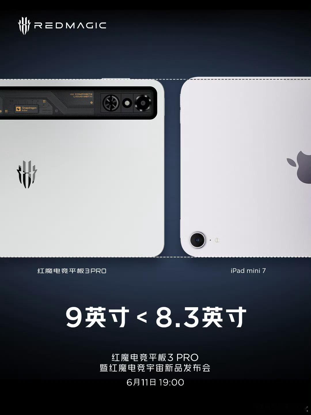 高情商：比iPad mini 7更窄，比拯救者Y700更短，低情商：比iPad 