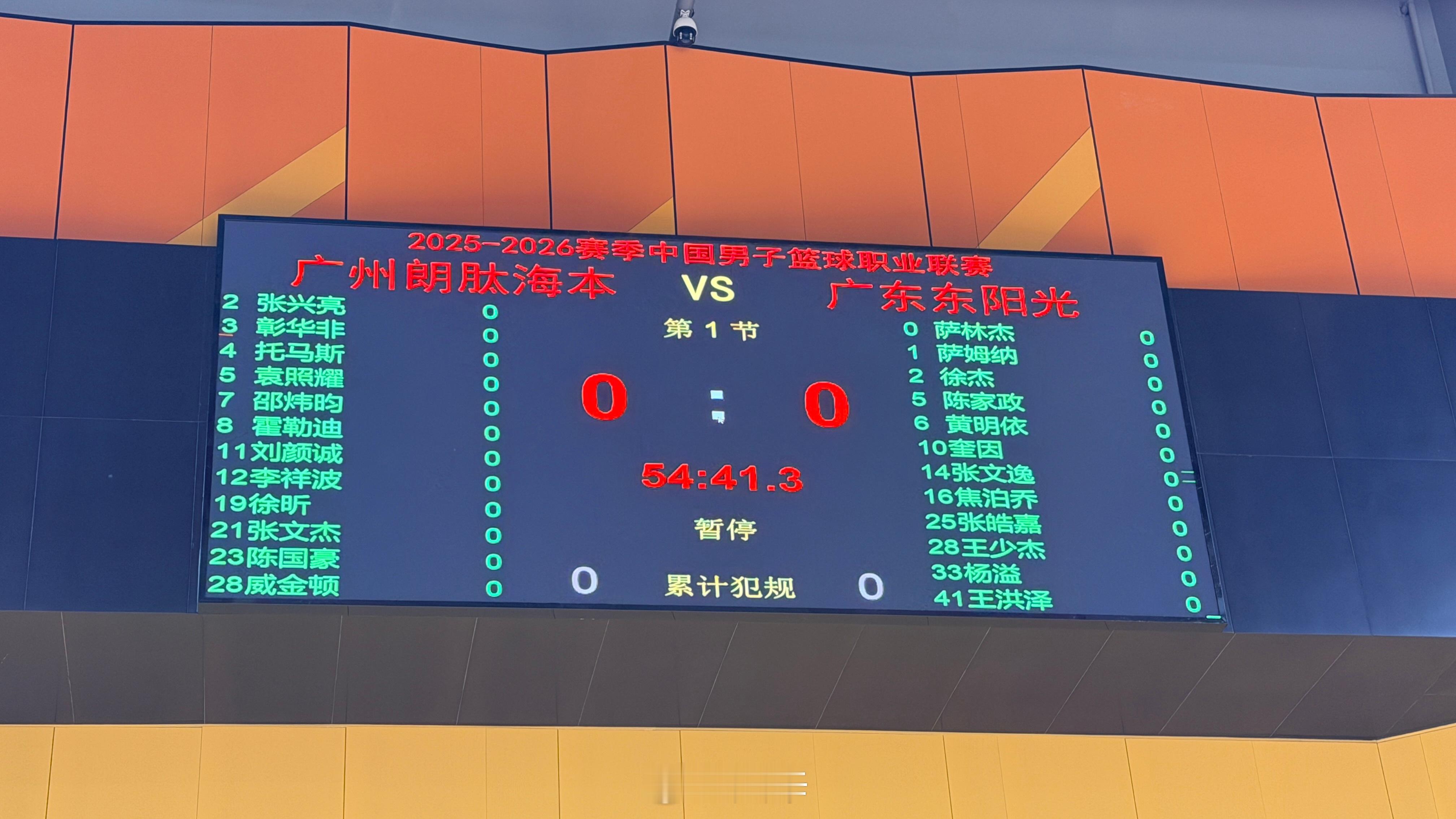 广州男篮vs广东男篮 本场大名单 广州·华南农业大学