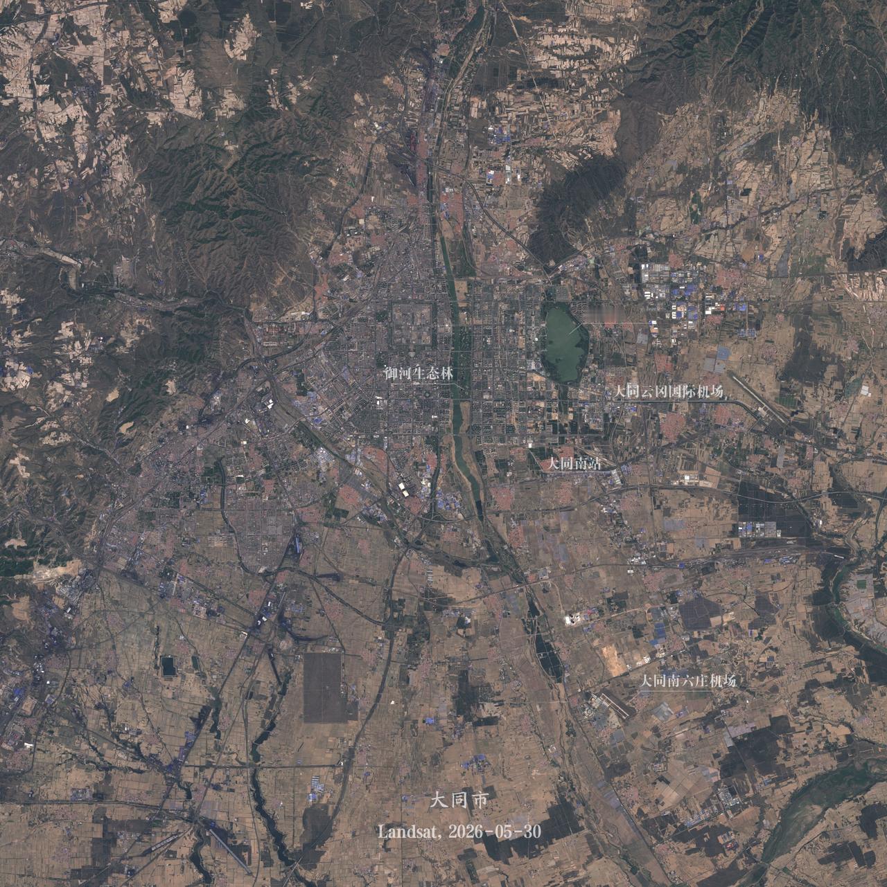 山西省大同市2026卫星图