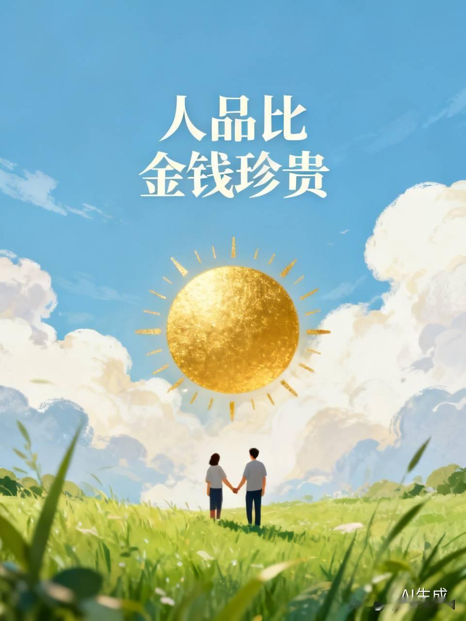 和人交往，我更看重人品。金钱能带来物质享受，但人品才是长久相处的基石。
我有个朋