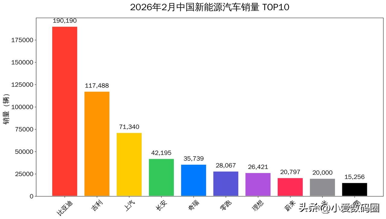 2025年比亚迪销量460万辆，然后就有人拿2月份说事，结果数据一看，比亚迪依然