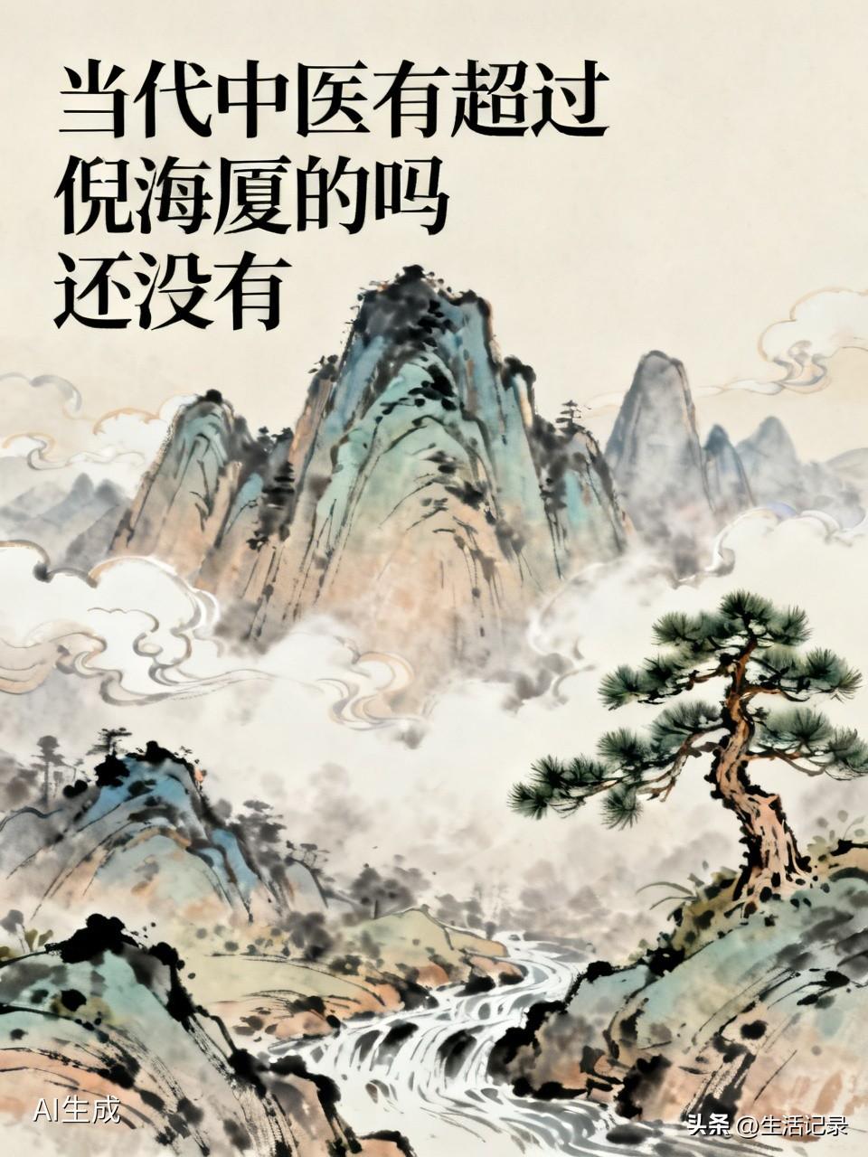 当代中医有超过倪海厦的吗？我觉得很难。倪海厦可是实战经方的天花板、入门吸粉王。他