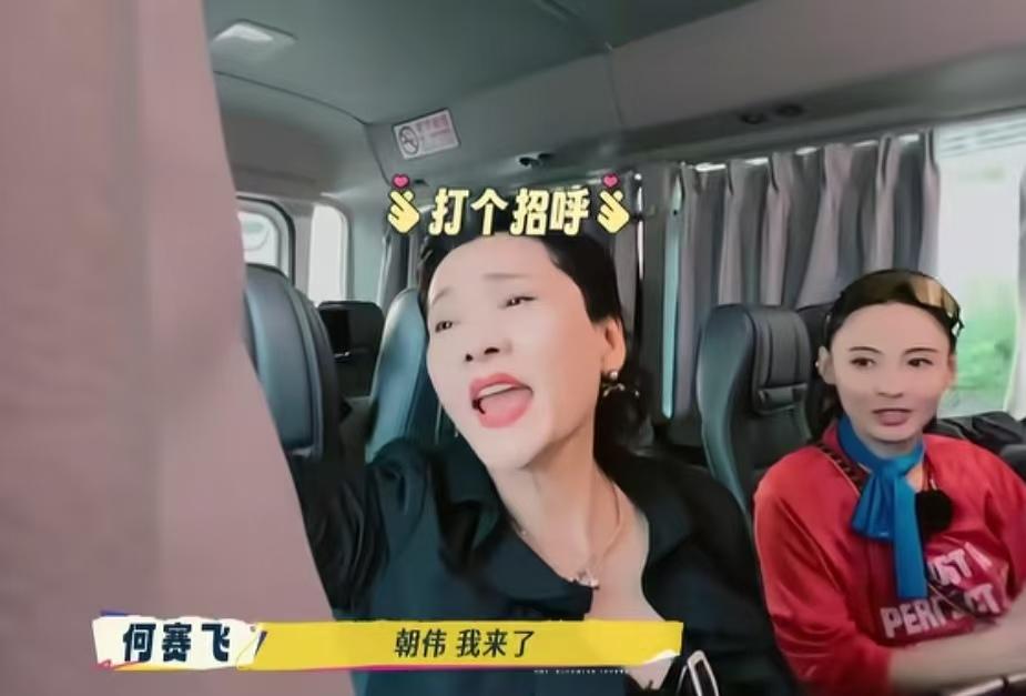 何赛飞冲着刘嘉玲的住处喊梁朝伟，梁朝伟马上给刘嘉玲发短信了！
何赛飞：“朝伟，我