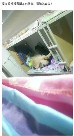室友总是把男朋友带到女生宿舍怎么办
