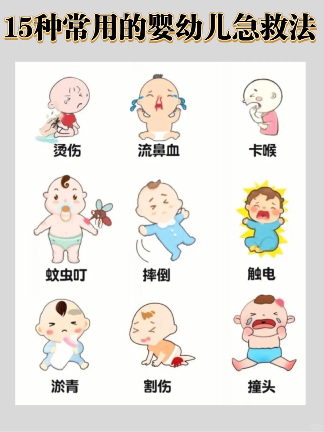 婴幼儿急救干货｜新手爸妈快收藏‼️