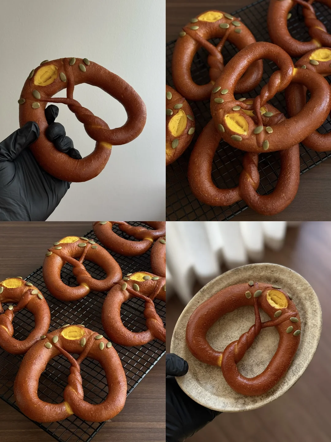 无糖油南瓜碱水结💛是秋天的馈赠