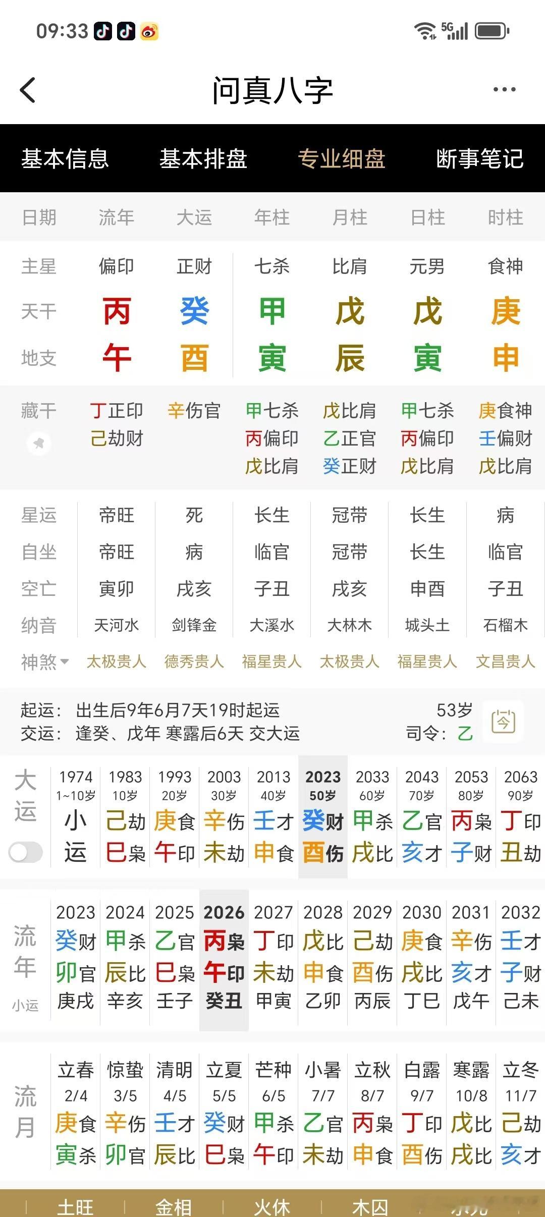 汪涵的四柱八字，今年差点伤官见官！汪涵的八字，日元为戊土，时柱庚申，年柱甲寅，食