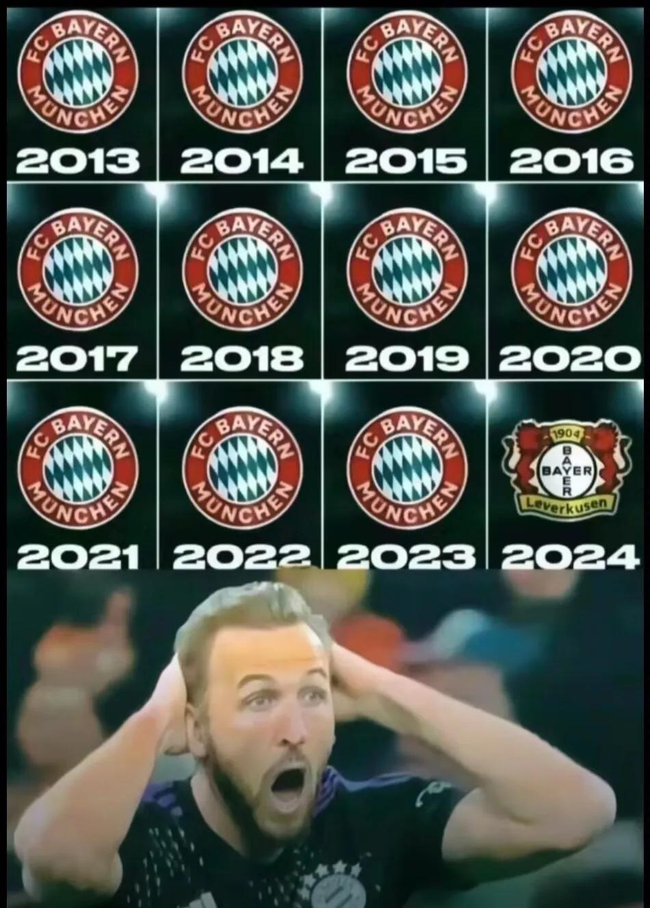 凯恩的冠军梦看来又碎了[捂脸]加盟拜仁都拿不了冠军，还能说什么呢。