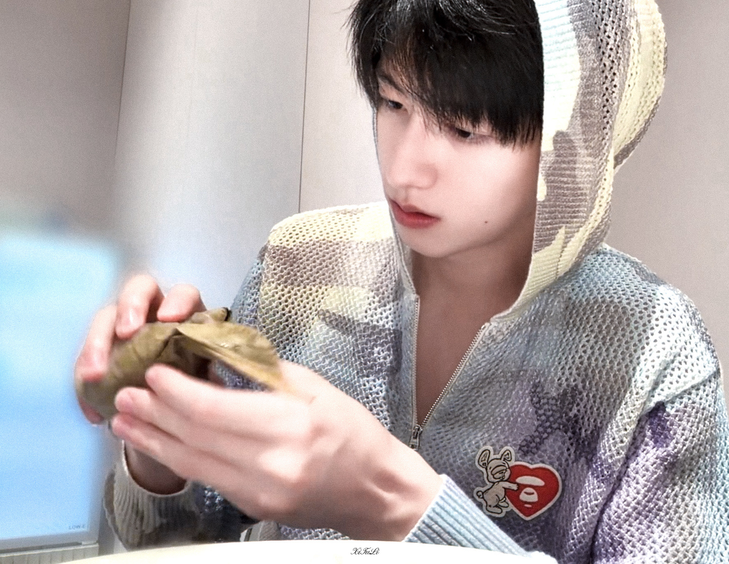 小猫吃粽子 