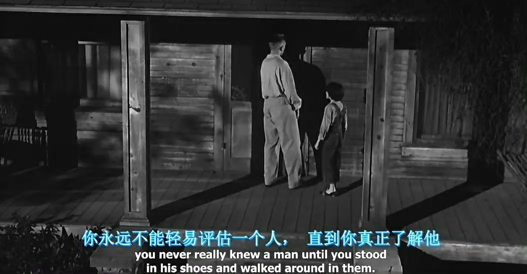 你永远也不可能真正了解一个人，除非你穿上他的鞋子走来走去，站在他的角度考虑问题。