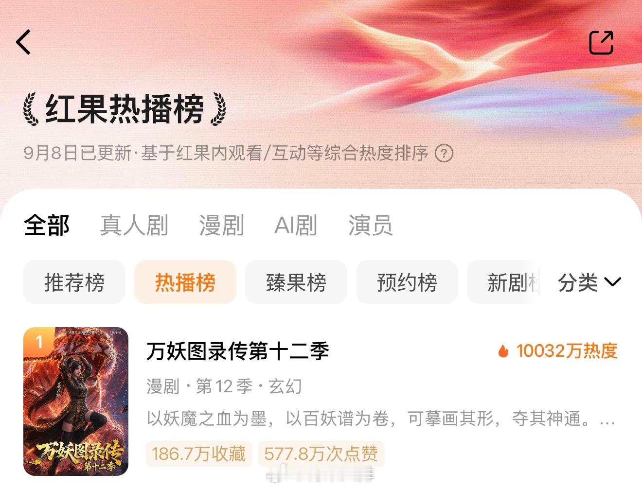 我看他昨晚看短剧《万妖图录传》看到12点！ ​​​