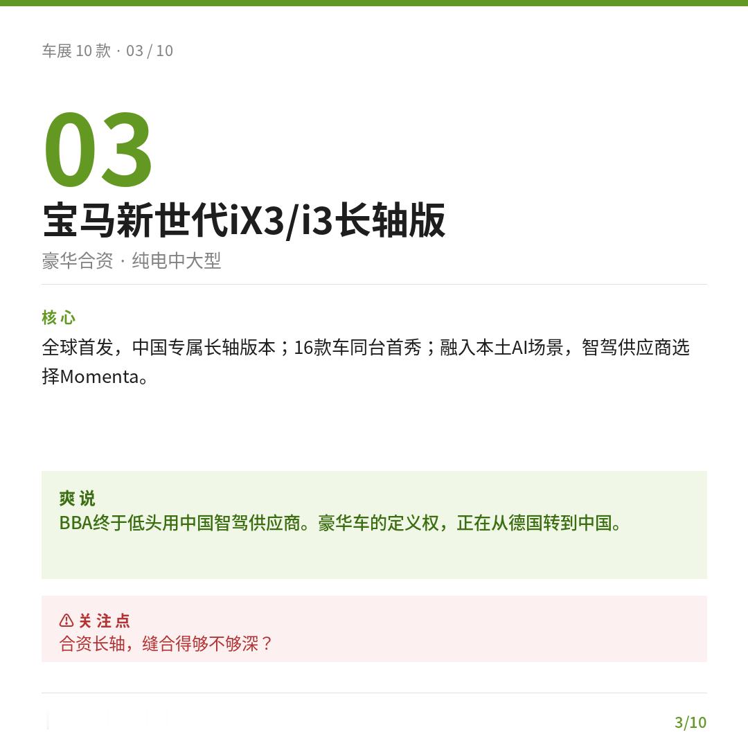 距离北京车展开幕还有10天。我把10款必看新车的功课做完了，11张图存一下，慢慢