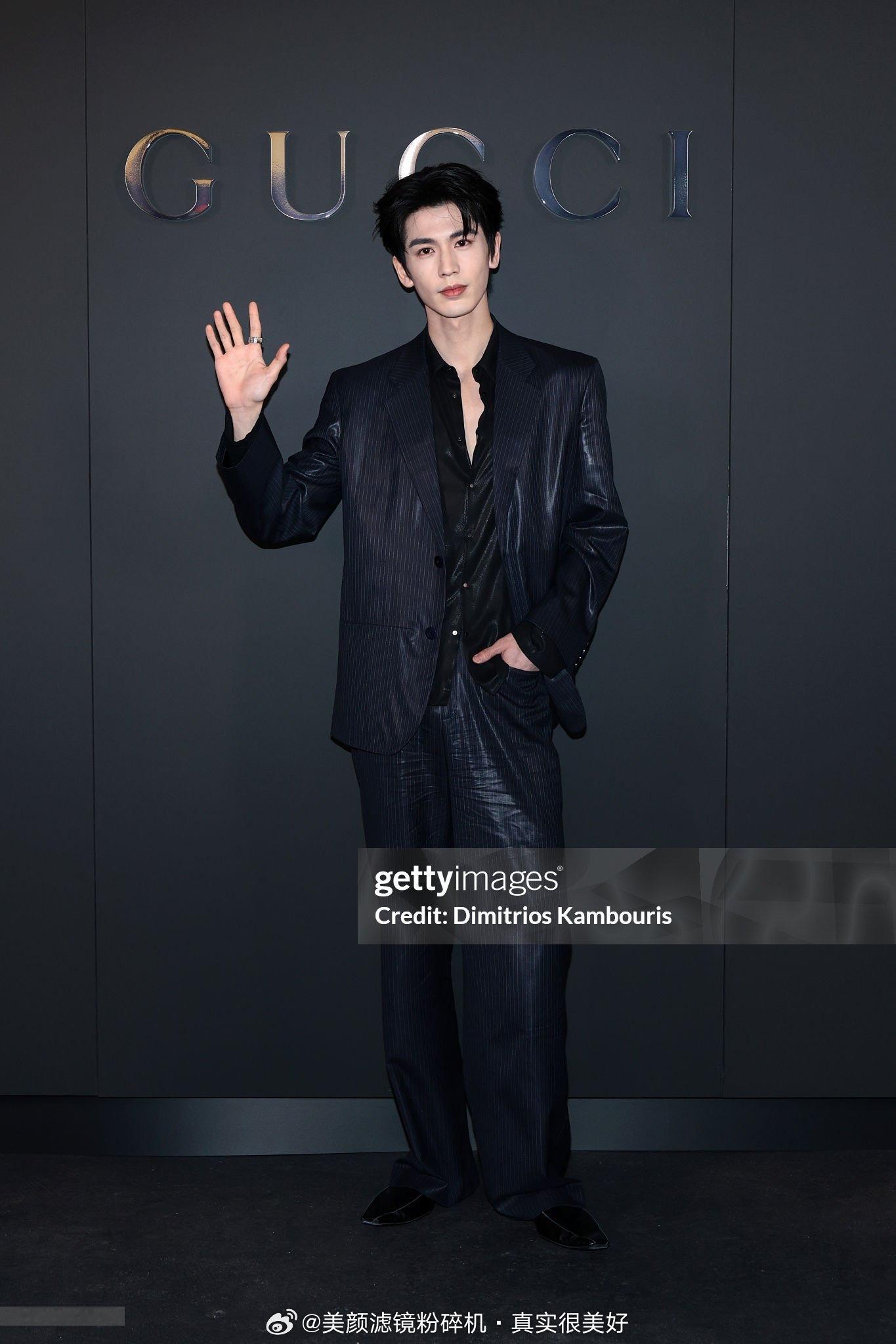 张凌赫Gucci大秀新闻图Gucci大秀