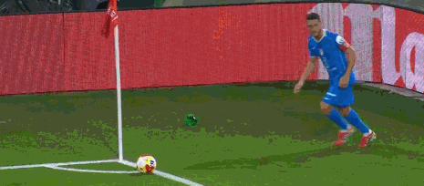 【国王杯】马竞5比0贝蒂斯▼精彩时刻：第12分钟，科克开出角球，汉茨科破门，马竞