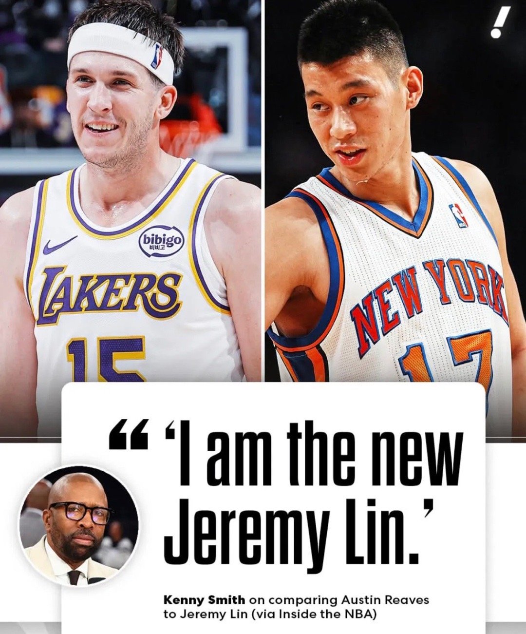 肯尼.史密斯评论里夫斯最近的表现好想当年的林疯狂时代，甚至把里夫斯评论为林疯狂2