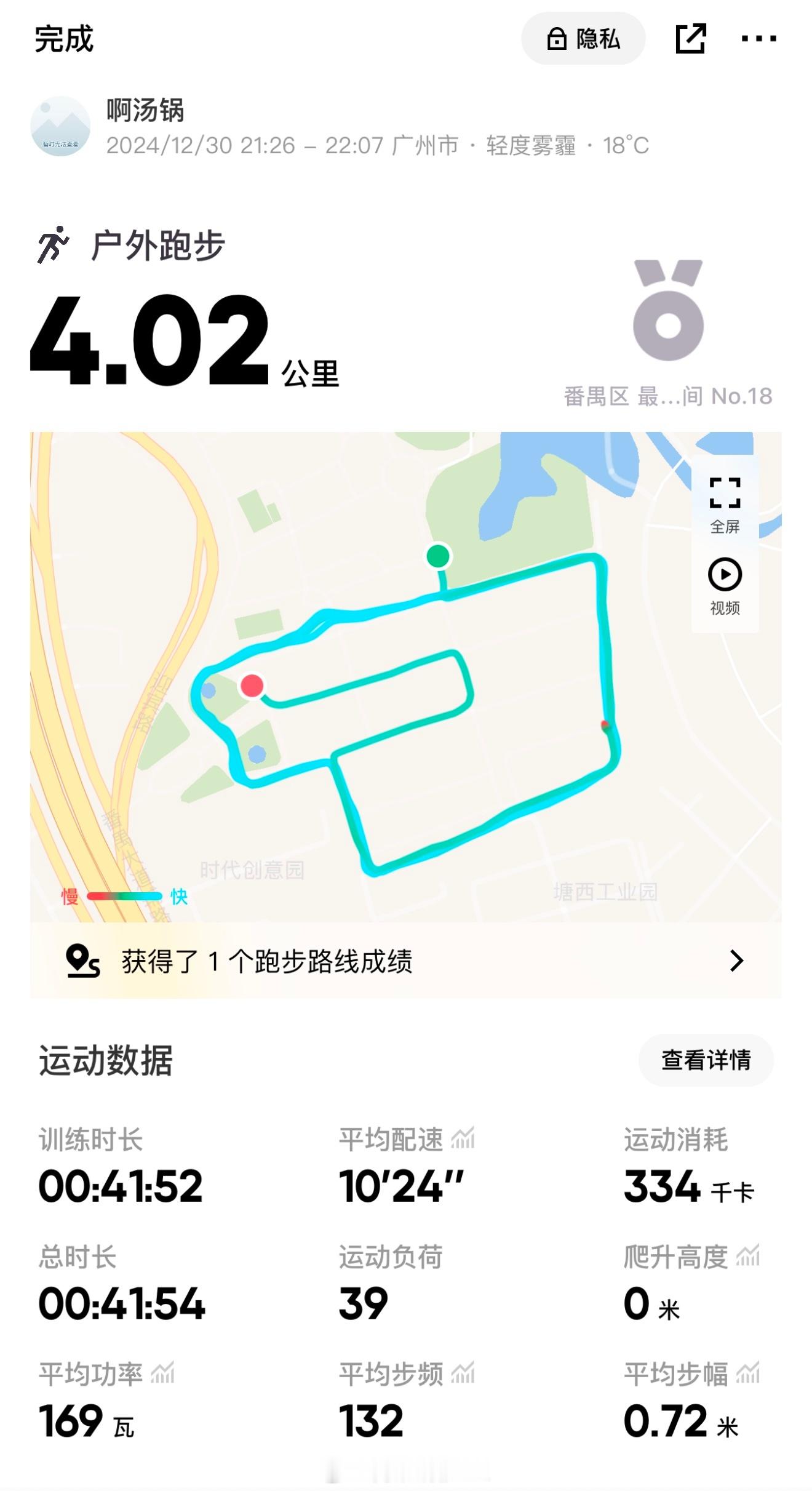 2024年最后一跑！[嘻嘻]慢摇40分钟，重要是动起来[奥特曼] 运动打卡[超话