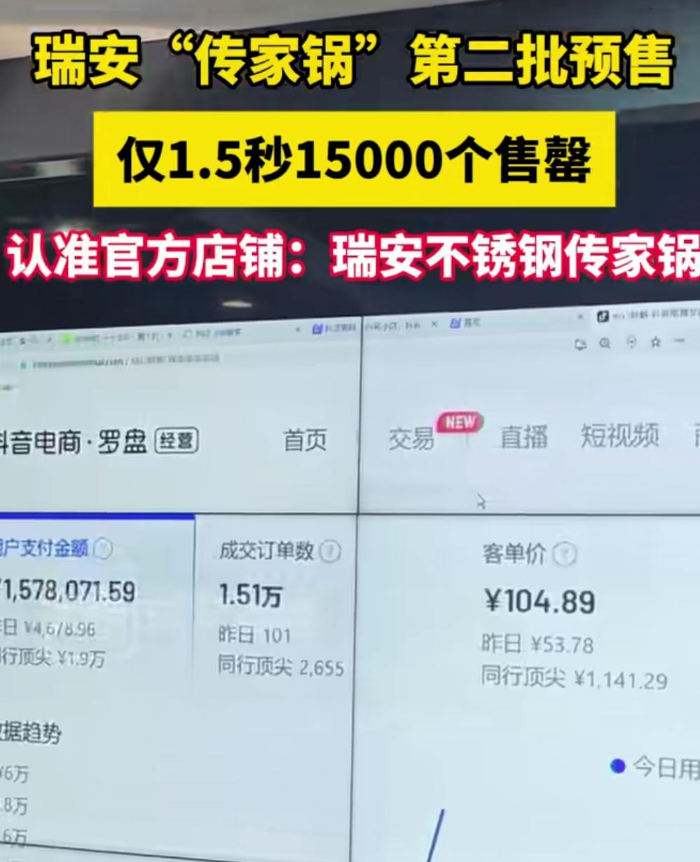 第一次发现在网上抢个炒菜的锅，比抢春运时的火车票还难！

瑞安传家锅杀疯了，今天