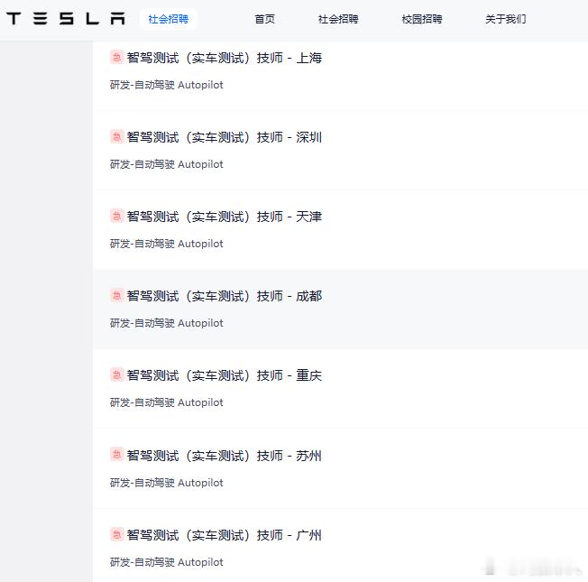 这是FSD要入华了？  曝特斯拉开始在国内急招智驾测试员了，官网一口气放出约90