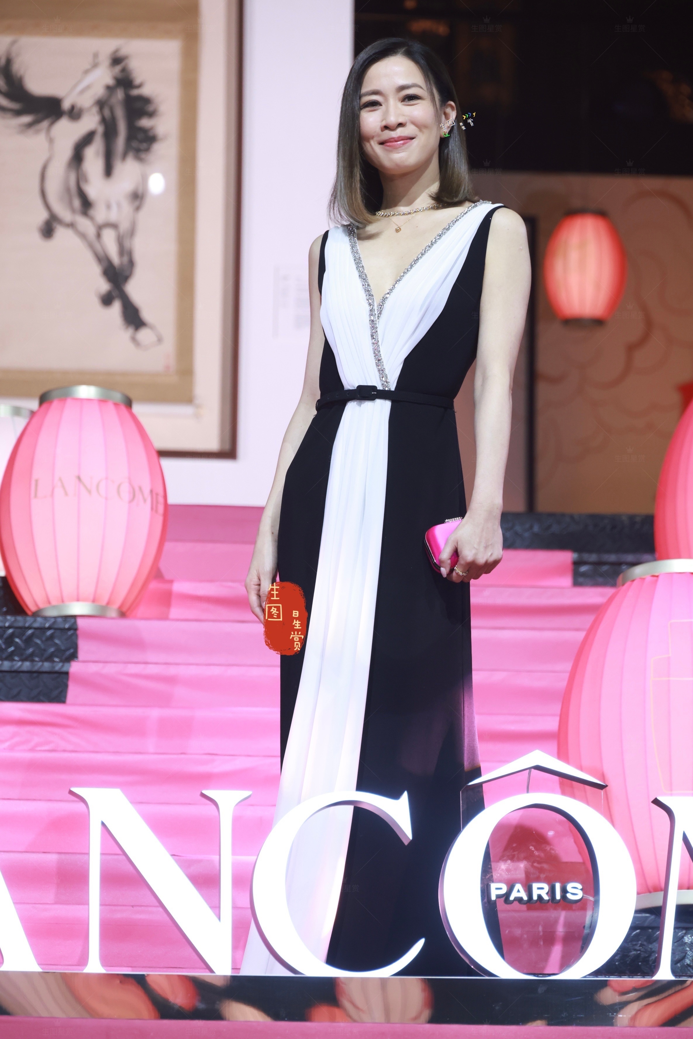 佘诗曼兰蔻点灯仪式生图温柔可爱的大女主Man姐