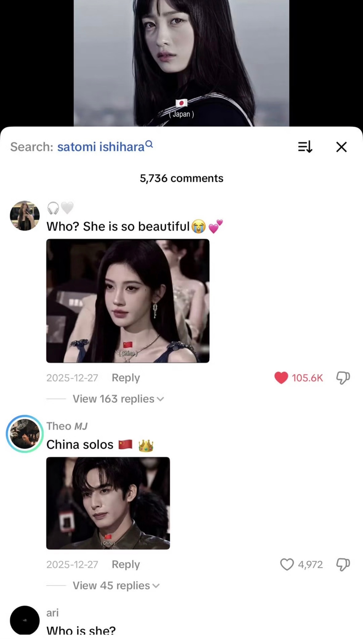 洋抖亚洲明星混剪，鞠婧祎热评十万赞