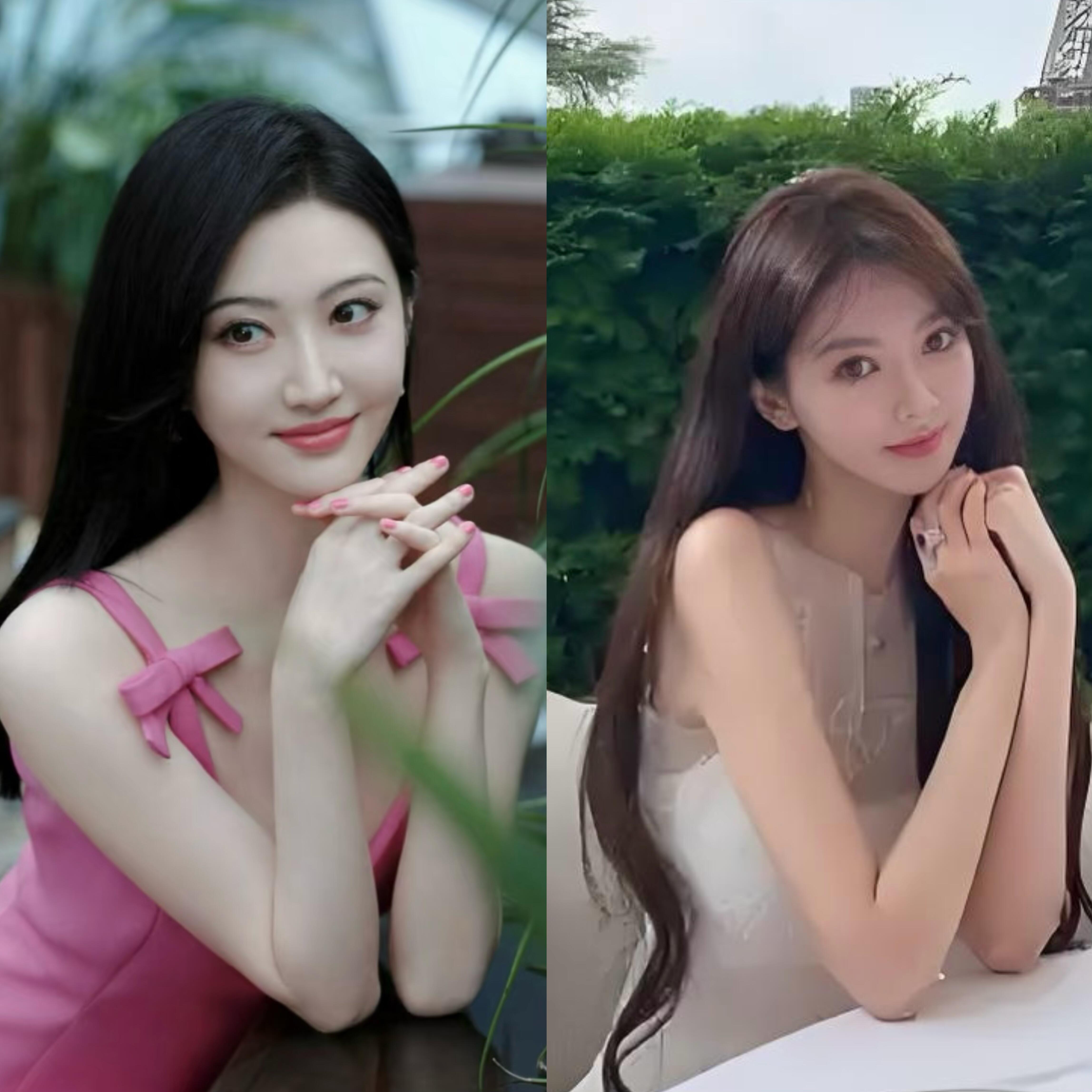 原来叶珂一直想模仿的人是景甜？好多照片跟景甜的风格都很像 