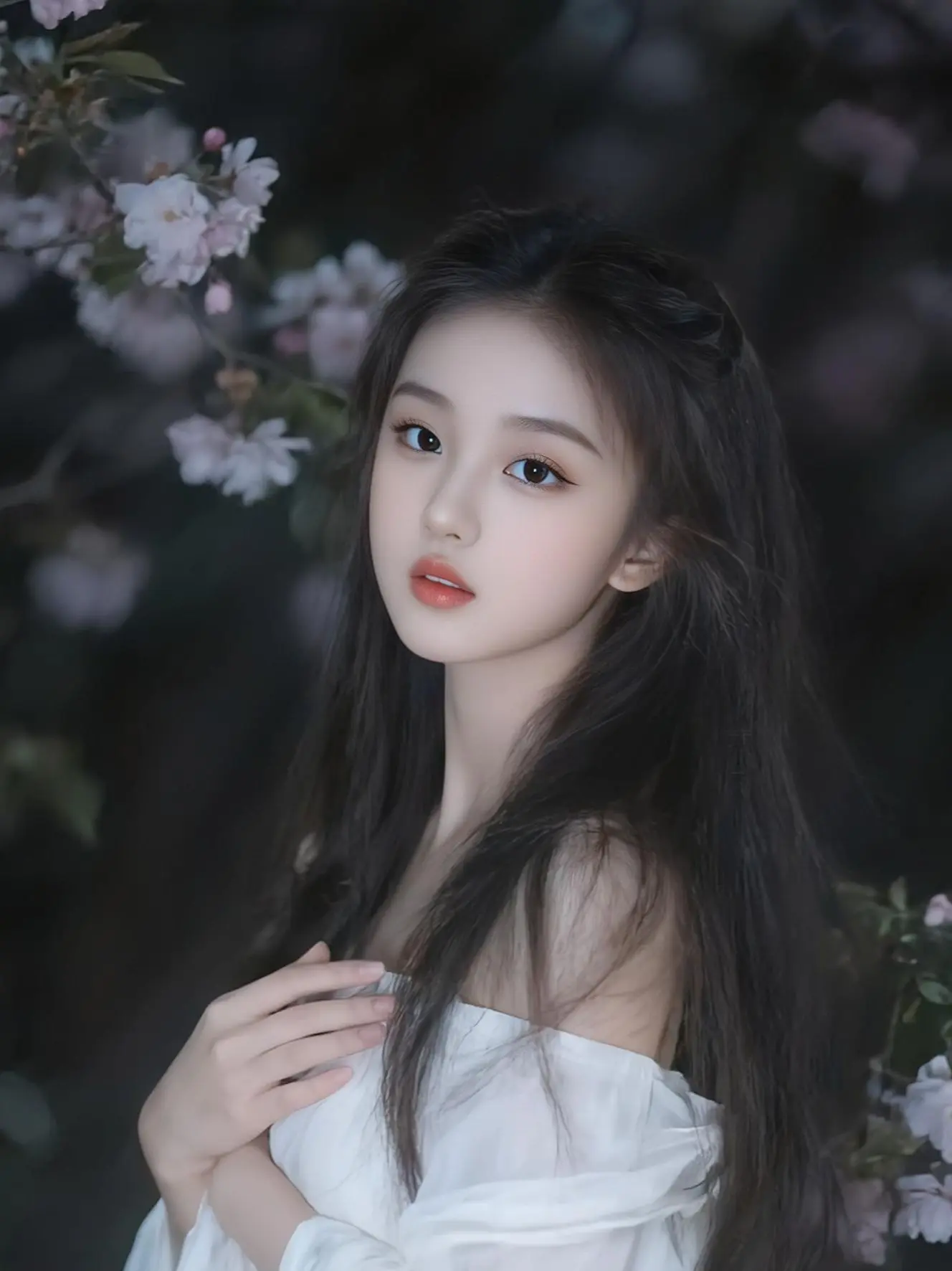 AI柔夜美人像