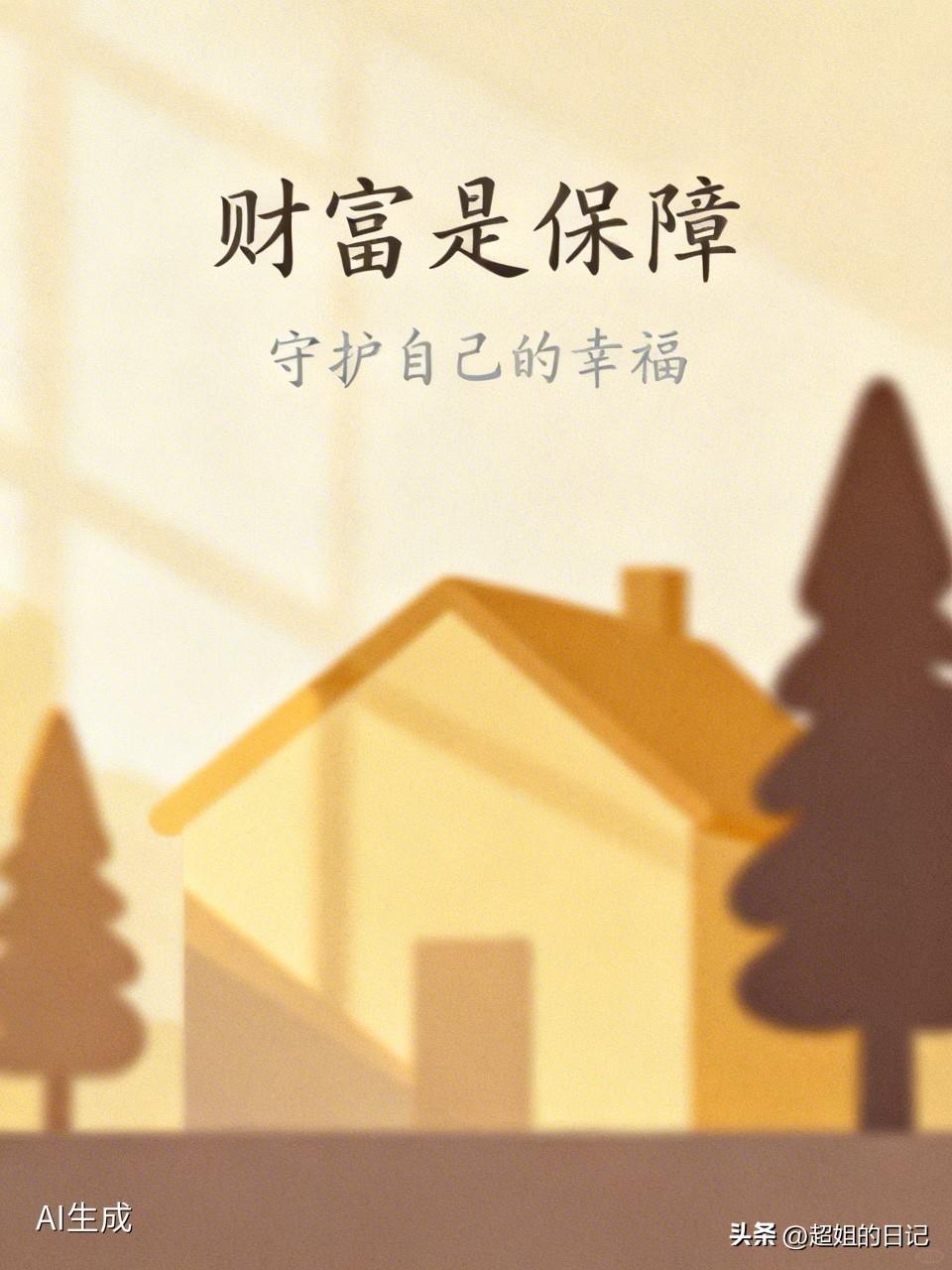 大家一定记住，不管你有多少钱，都要握在自己手里，不然老了你会很可怜。
老家一个同