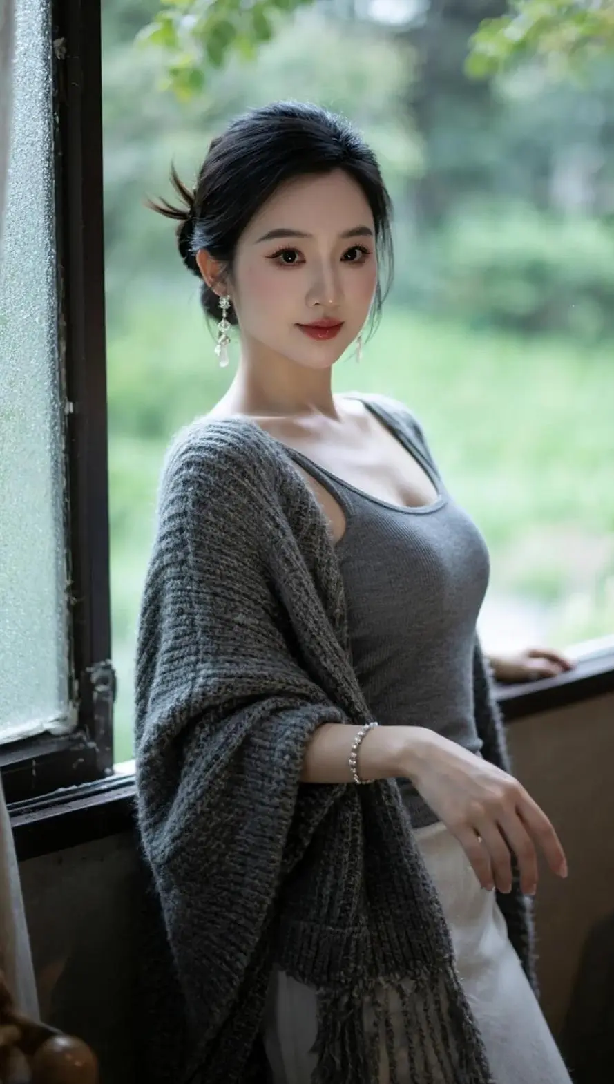 AI针织古风照 ai创作