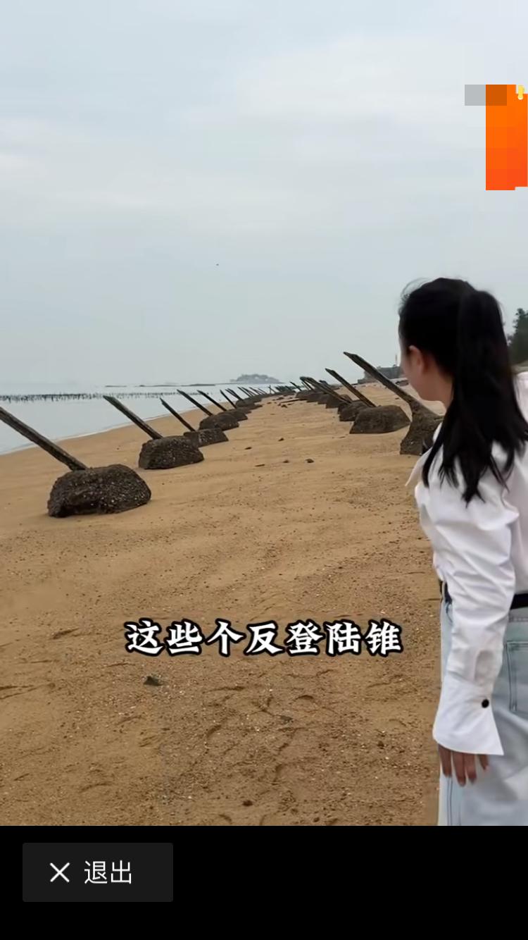 其实，金门地区的防护还是非常严密的，岛上密密麻麻地防登陆的设施，一眼望不到头。这