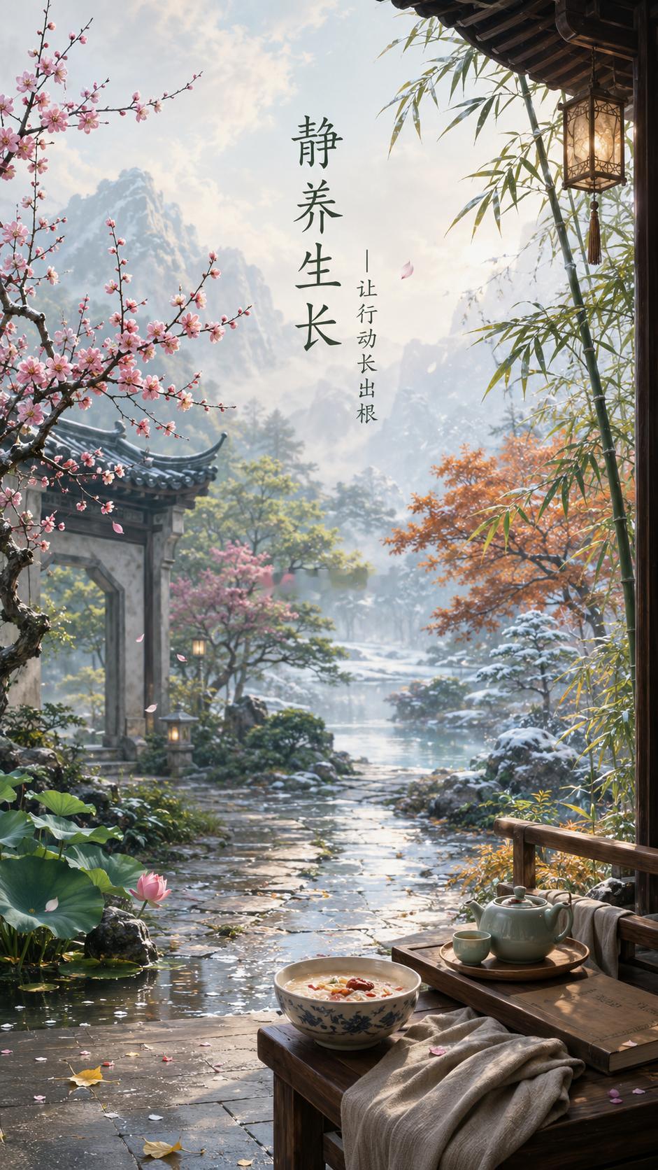 我很喜欢传统里一种不声张的分寸：它很少要求人始终保持同一种状态。冬夏有不同的活法