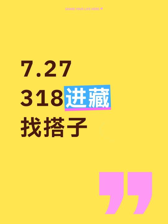 寻318进藏搭子
