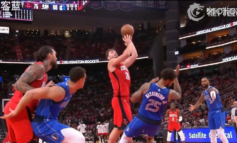关键球挺硬！NBA火箭击穿独行侠，申京数据很有欺骗性，好在最后一球挺硬的，除了罚