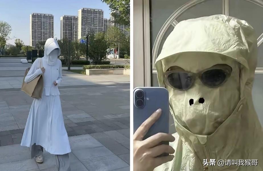 很奇怪现在在路上或者坐地铁经常遇到这种穿防晒衣的女子，真的是太阳太毒辣了，还是其