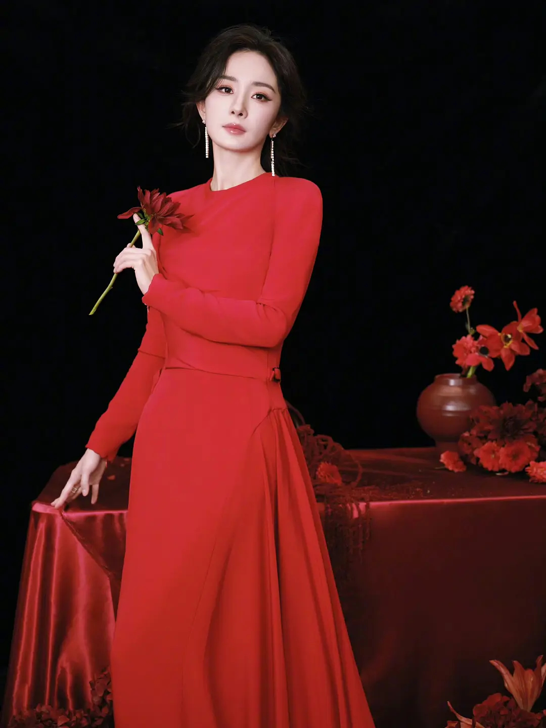 杨幂 唐嫣 赵丽颖三位85花今日线下活动图 