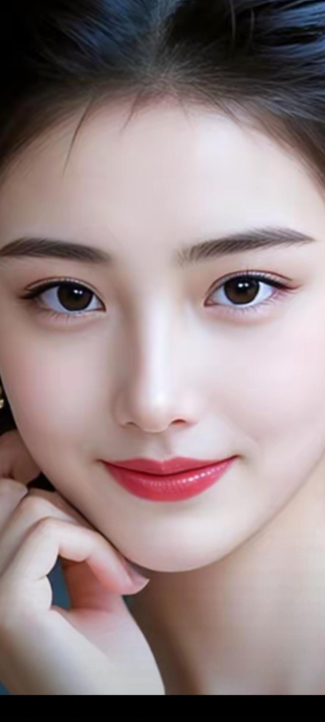 甜美笑容，温柔眼眸，少女心满满！💖✨