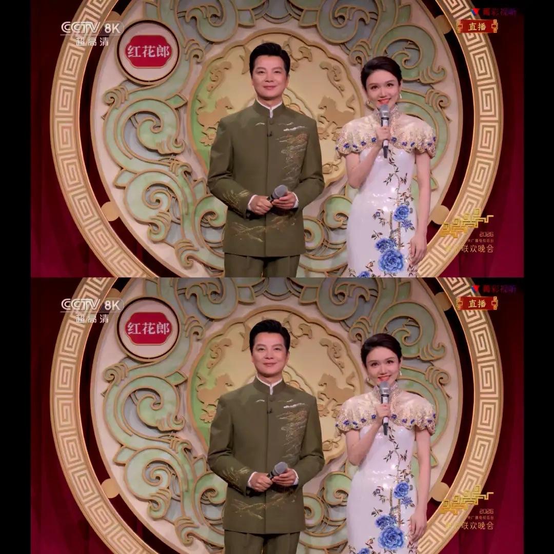 龙洋春晚这次“一直往上看”，乍一看就是个小小的主持花絮，顶多算个“抬头纹”级别的