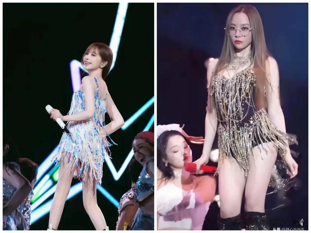 一眼看出成熟的女人和俏皮的女人的差别。
同样都是40多岁的女人，一样风格的衣服，