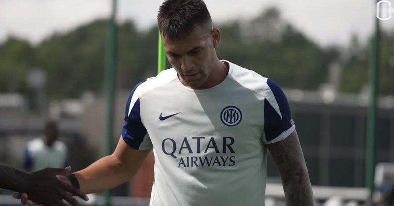 ⚽️ 国米训练结束：劳塔罗随队合练，明日将有更多球员归队。锋线上图拉姆将重回首发